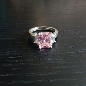 Jewelry - Sterling silver, pink stone ring Jewelry - Sterling silver, pink stone ring